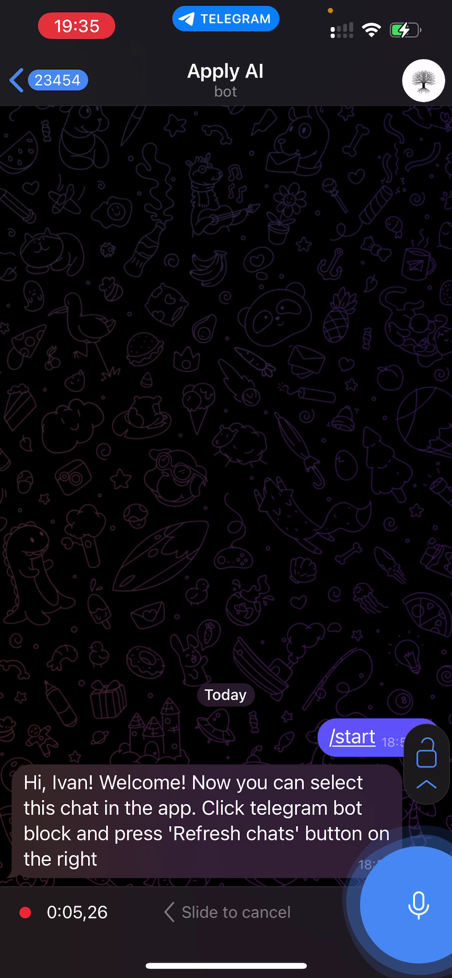 Record voice message